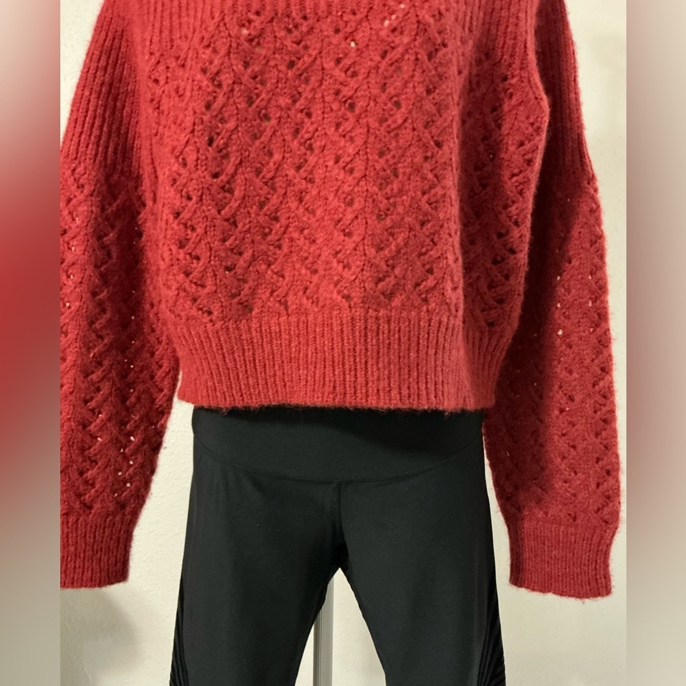 REBECCA TAYLOR CHAINETTE ALPACA WOOL SWEATER XL - Picture 6 of 14